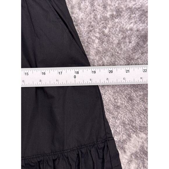 New perfectwhitetee Skirt Medium Womens Arielle Black Poplin Long - Picture 4 of 7